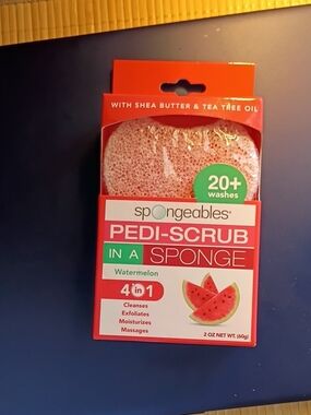 Pink Watermelon Pedi-Scrub Sponge